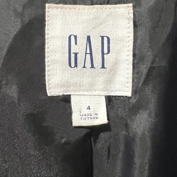 GAP Classic Checked Plaid Blazer - Size 4 - Picture 4 of 5